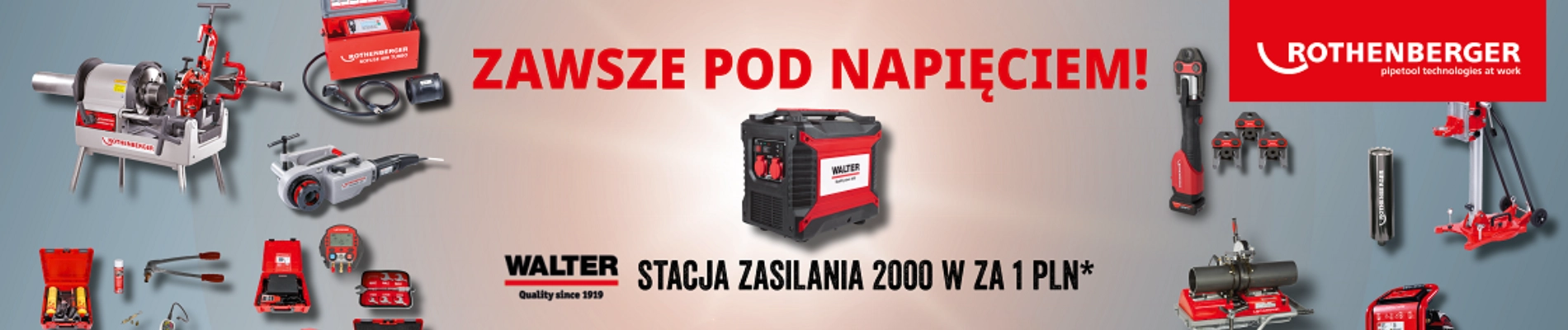 Baner promocji Rothenberger: Zawsze pod napięciem
