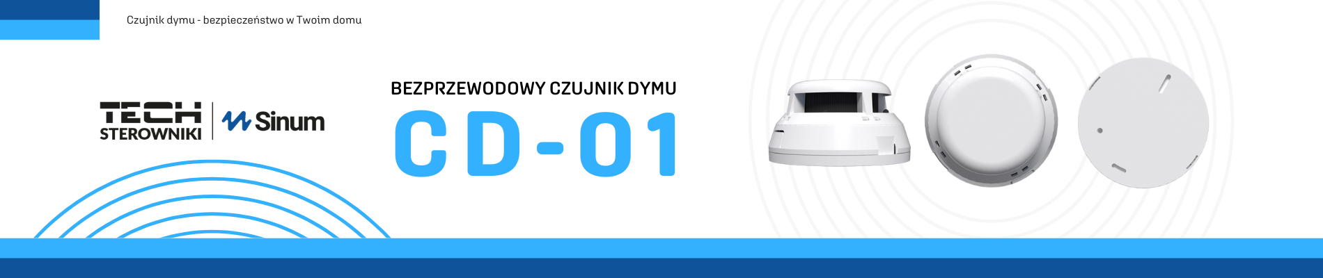 Bezprzewodowy czujnik dymu CD-01 - banner