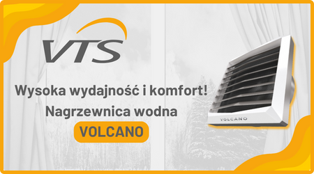 Wysoka wydajność i komfort! Nagrzewnica wodna VOLCANO