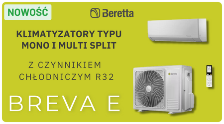 NOWOŚĆ - Klimatyzatory BREVA E od BERETTA