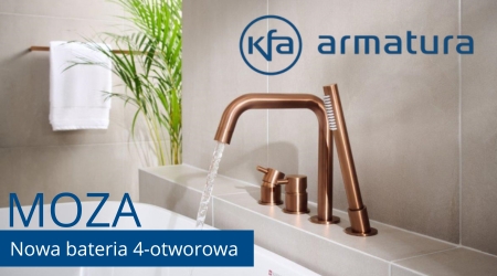 KFA ARMATURA – Nowa bateria wannowa 4-otworowa MOZA