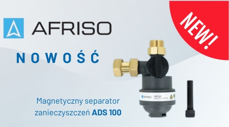 AFRISO - Kompaktowy magnetyczny separator zanieczyszczeń ADS 100