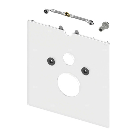 TECElux - dolna obudowa szklana do WC z deską z funkcją bidetu