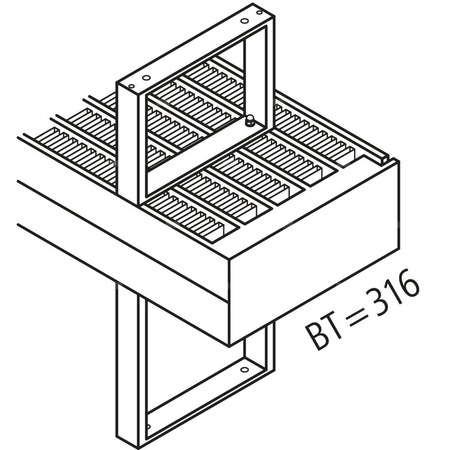 Konwektor Kermi Kon m. Str. Typ44 BH210x255x2600mm QN4969, weiß, 6bar, m. Abd., AB Uni.