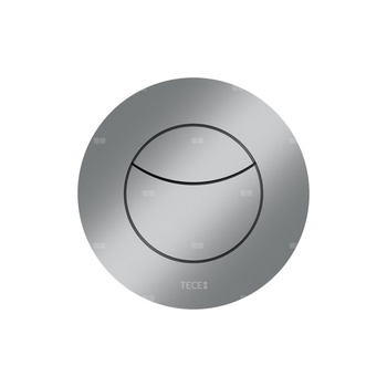 TECEflushpoint - Zestaw przyłączeniowy, (spłukiwanie dwoma ilościami wody), obudowa okrągła, tworzywo chrom matowy