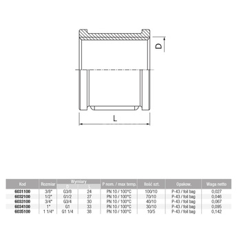 Złączka nakrętna śrutowana VALVEX Twist, 3/8'' (GW)