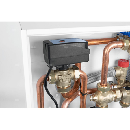 Grupa pompowa AFRISO PrimoBox AHB 642 GZ x GW 3/4'' x 3/4'', z zaworem termostatycznym, z izolacją, z pompą obiegową 2x Grunfos UPM3 Auto