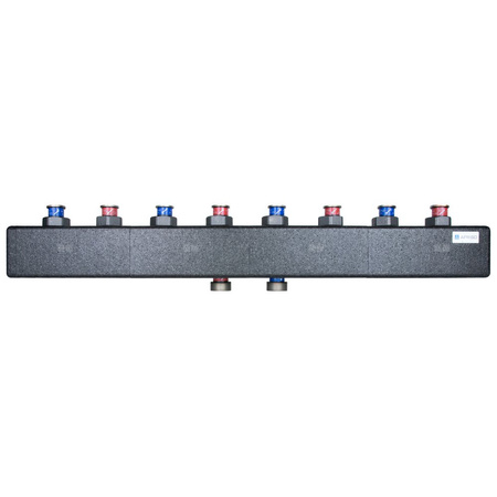 Rozdzielacz do instalacji c.o. AFRISO KSV 125-4 GZ 1 1/2'', 4-obieg. Nakrętka 1 1/2'', max. 70 kW