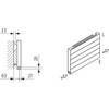 Grzejnik płytowy typ 11 KERMI HHN, z osłonami wym. 840 x 3400 mm, kolor biały, moc 3322 W
