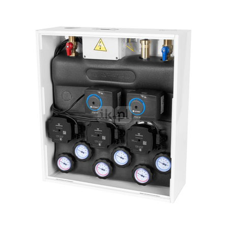 Grupa pompowa AFRISO PrimoBox AZB 555 GZ x GW 3/4'' x 3/4'', z izolacją, z siłownikiem arm 141