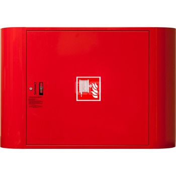 Hydrant DN 25 FIT zawieszany, z dwoma ćwierćwałkami, wąż 30 m, zamek patent, RAL 3000