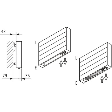 Ściana grzewcza Kermi Heizwand HHN Typ20 BH560x72x4600mm QN4296, weiß, 6bar, o. Abd, AB 12