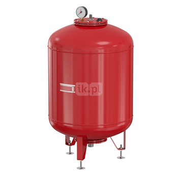 Naczynie wzbiorcze stojące FLAMCO MEIBES Flexcon M, pojemność 100 l 3-, 6 bar / 120'C fi1 1/4'', kolor czerwony, do instalacji