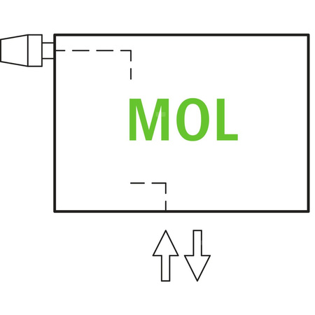 Kermi ściana grzewcza HHV11 630x61x5400 pozioma,RAL9016,6bar,bez osł.,prawa,L540