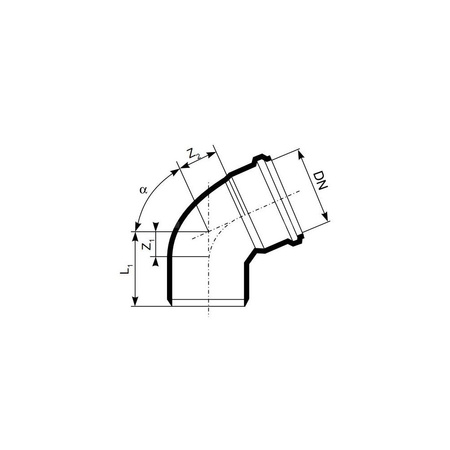 Kolano 15' MAGNAPLAST KG 2000 KGB, PP-md (zielony), DN 315 (wz x ww), do kanalizacji
