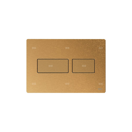 Przycisk spłukujący do stelaża (Mechaniczny) TECE solid metal, kolor mosiądz szczotkowany o strukturze diamentowej