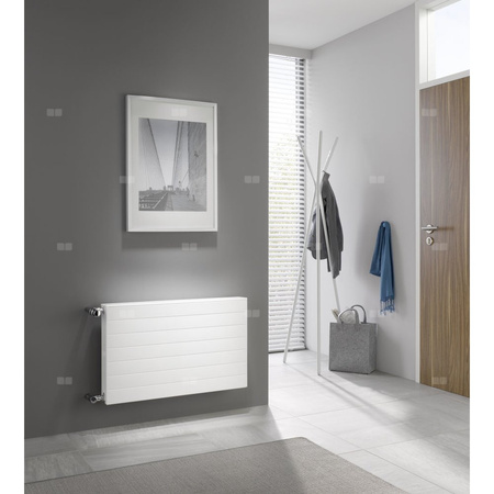 Grzejnik płytowy Kermi®X2® Line-K typ 12 705x66x705 biały, 10 bar, kompaktowy, z osłonami