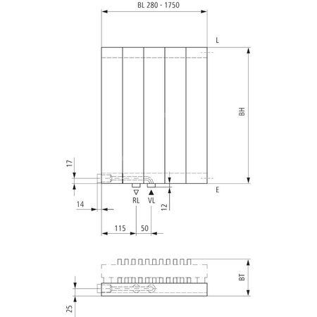 Grzejnik płytowy typ 22 KERMI V-HVV wym. 1000 x 1540 mm, kolor biały, moc 3741 W