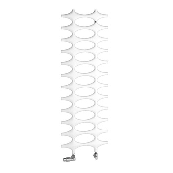 Grzejnik Kermi®Ideos®-E 1151x35x508, P=400W,RAL9016 SG,WWS biały, prawy