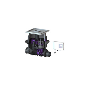 Zawór zwrotny z pompą Pumpfix F Komfort DN125 z pokrywą pod płytki