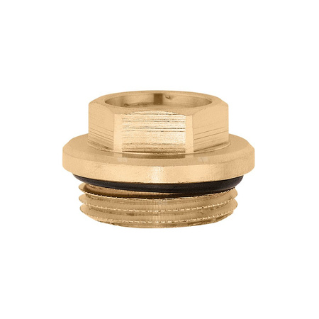 Złączka końcowa do montażu zaworów odpowietrzających.Do rozdzielaczy serii 356 i 357. 3/4" GZ x 3/8" GW