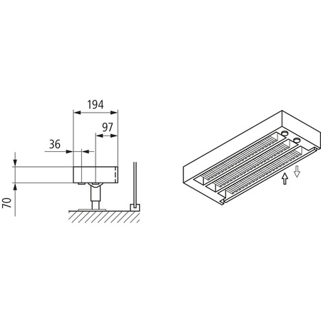 Konwektor Kermi Kon m. Str. Typ33 BH70x194x700mm QN504, weiß, 6bar, o. Abd, AB 12