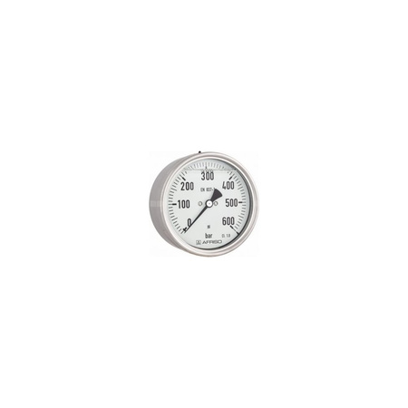 Manometr z rurką Bourdona AFRISO RF glicerynowy 0/6 bar G1/2B ekscentryczne fi 160 mm, kl. 1,0%