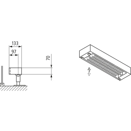 Konwektor Kermi Kon m. Str. Typ22 BH280x133x5600mm QN6216, weiß, 6bar, m. Abd., AB Uni.