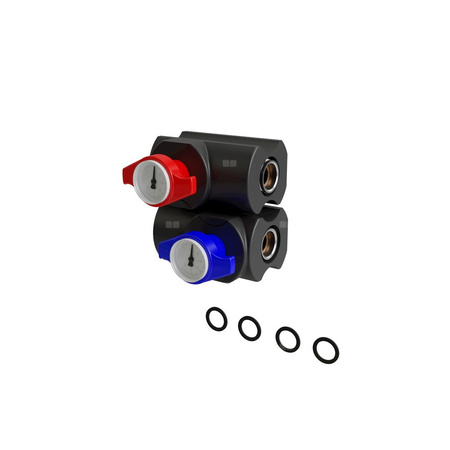 Zestaw CS20-1 - zawory odcinające (2x c.o. 3/4" z termometrami i izolacjami)