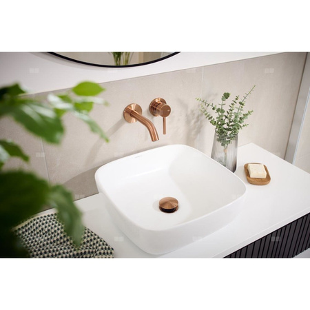 MOZA Bateria umywalkowa podtynkowa, Brushed rose gold PVD