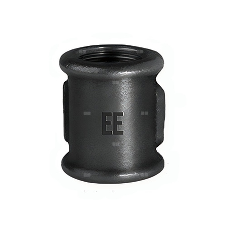 Mufa ODLEWNIA ZAWIERCIE M2/2/270 żeliwo (czarne) 3/8'' (GW x GZ)