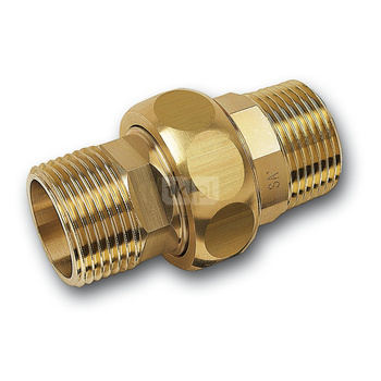 Śrubunek SANHA PURAFIT z uszczelką trzyczęściowy, Cu, 1 1/2'' (GZ)