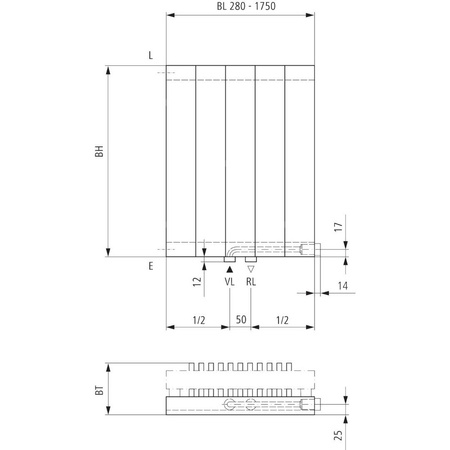 Grzejnik płytowy typ 22 KERMI V-HVV wym. 2000 x 1330 mm, kolor biały, moc 5599 W