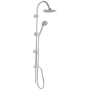 RONDO zestaw natryskowy z deszczownią, chrom