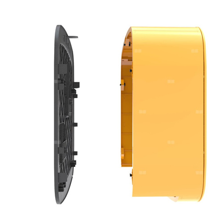 Skrzynka gazowa, 600x600x250, uniwersalna (wolnostojąca/naścienna), z tworzywa - popielata