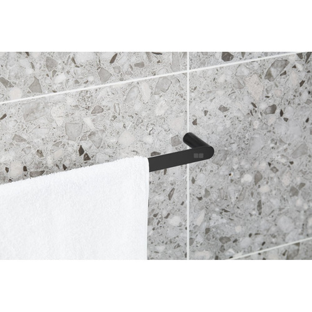Wieszak łazienkowy 60 cm, czarny