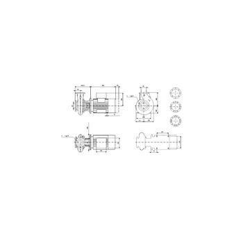 Jednostopniowa pompa monoblokowa z wlotem osiowym NB 50-200/219AAF2AESBQQEQW1