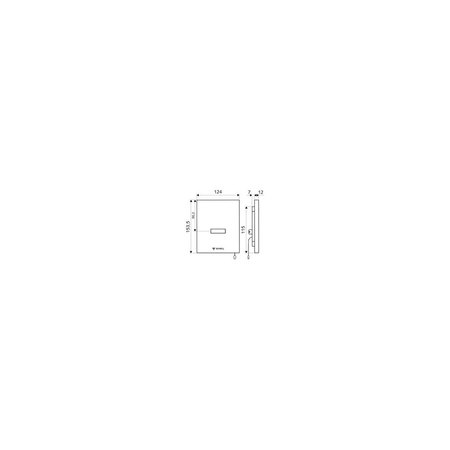 Sterownik elektroniczny EDITION 9V chrom do spłuczki pisuarowej COMPACT II