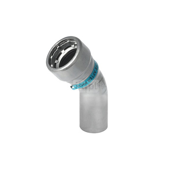 Łuk 45' SANHA Heavy Steel Press, stal (cynk/nikiel), 1/2'' (zw x GW)