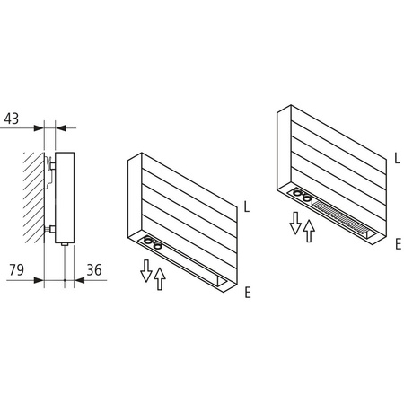 Ściana grzewcza Kermi Heizwand HHN Typ20 BH910x72x3600mm QN5018, weiß, 6bar, o. Abd, AB 12
