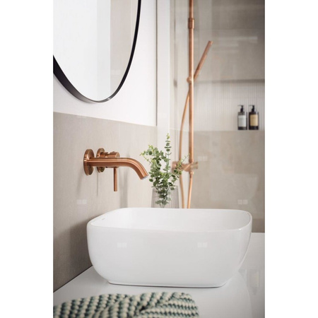 MOZA Bateria umywalkowa podtynkowa, Brushed rose gold PVD