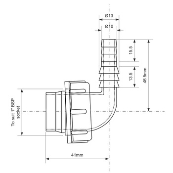 Przyłącze do suszarki