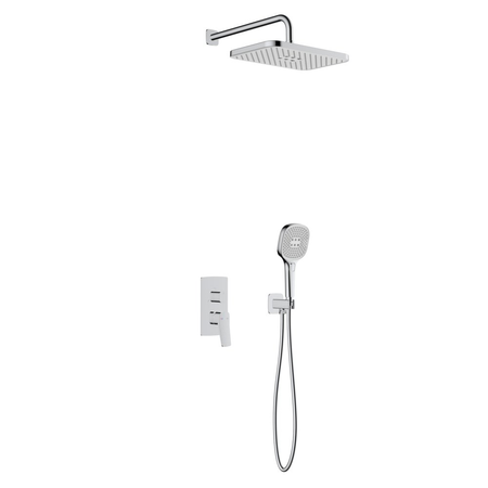 Zestaw natryskowy Malaga, podtynkowy, chrom