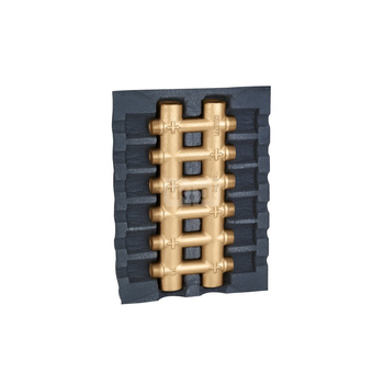 Rozdzielacz podwójny - monoblok z izolacją 8 wyjść + 8, 1"