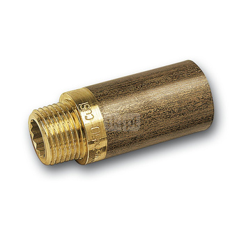 Przedłużka SANHA PURAFIT, brąz, 1/2'' (GW x GZ), 150 mm