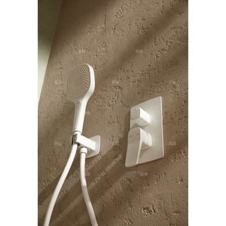 Zestaw natryskowy Malaga, podtynkowy, white