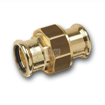 Śrubunek SANHA PURAPRESS trzyczęściowy, Cu, 28 mm (zw x zw)