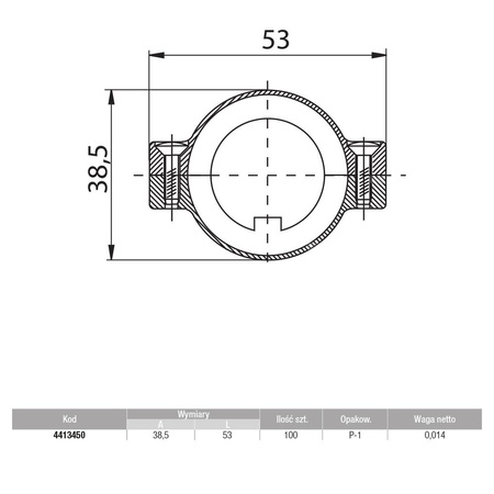 Obejma ZT22 do głowicy GZ.03 ZT 22