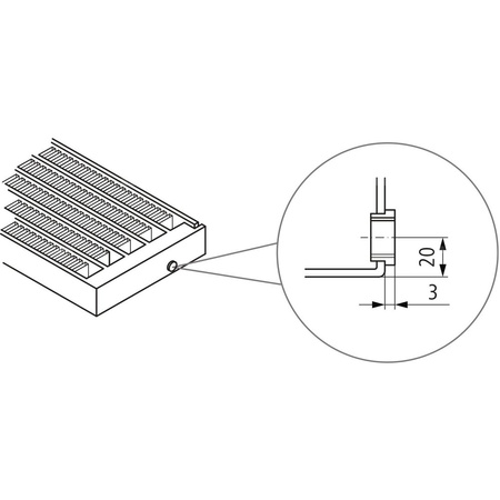 Konwektor Kermi V-Konvektor Typ54 BH140x255x3800mm QN5647, weiß, 6 bar, m. Abd., Vent. re