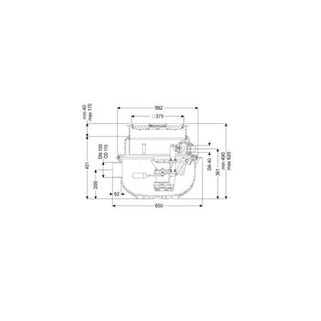 Pompa do ścieków KESSEL Aqualift S Compact Mono GTF500 50 Hz / 0.6 W